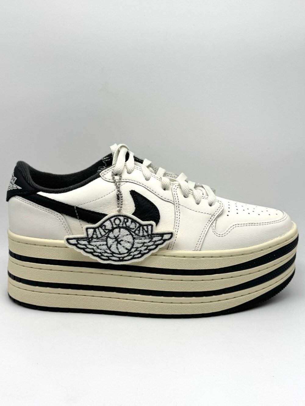 Air Jordan 1 Womens Triple Stack Sail Black Shoes Sz 10.5 New HV8288-100